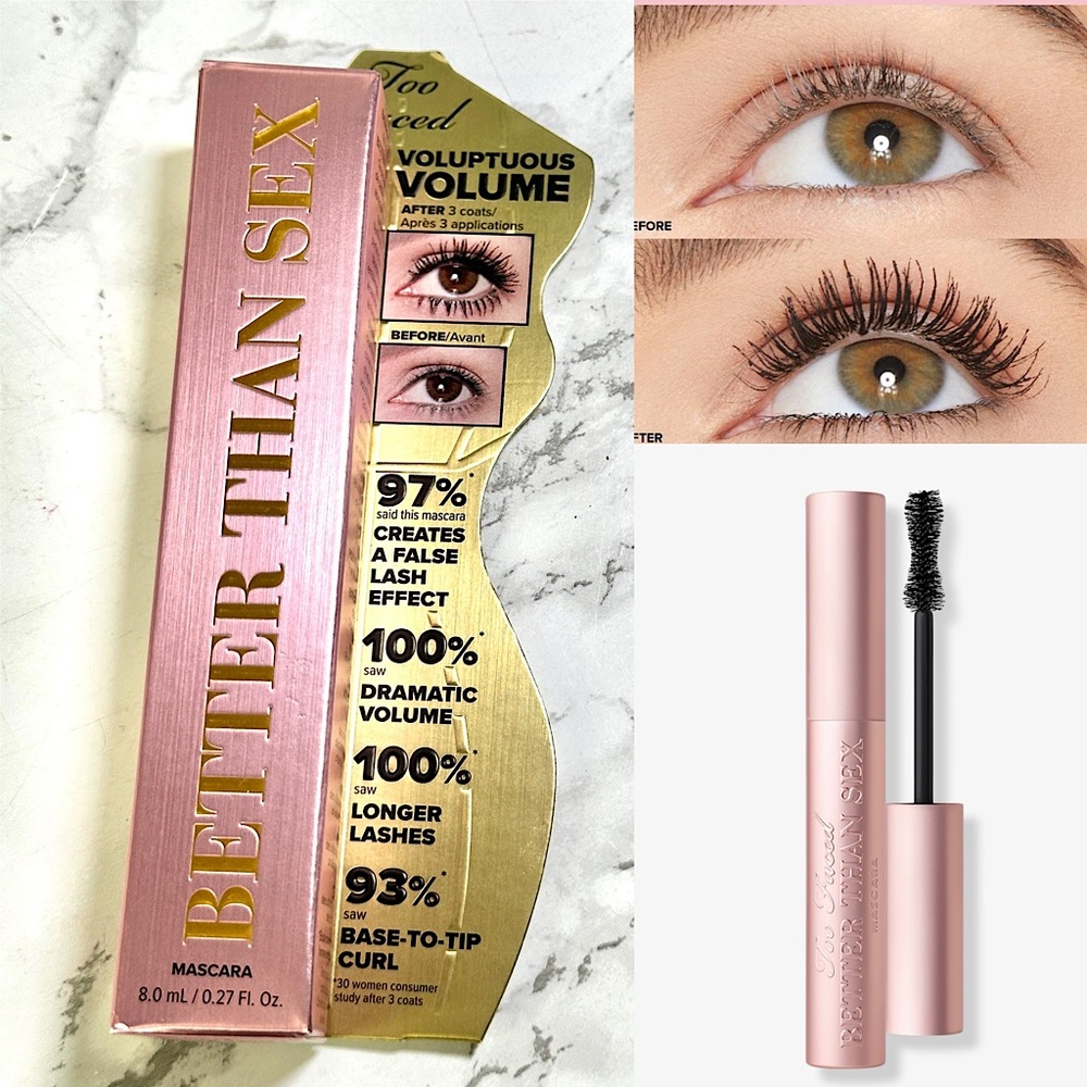 Too Faced Better Than Sex Volumizing Mascara NIB